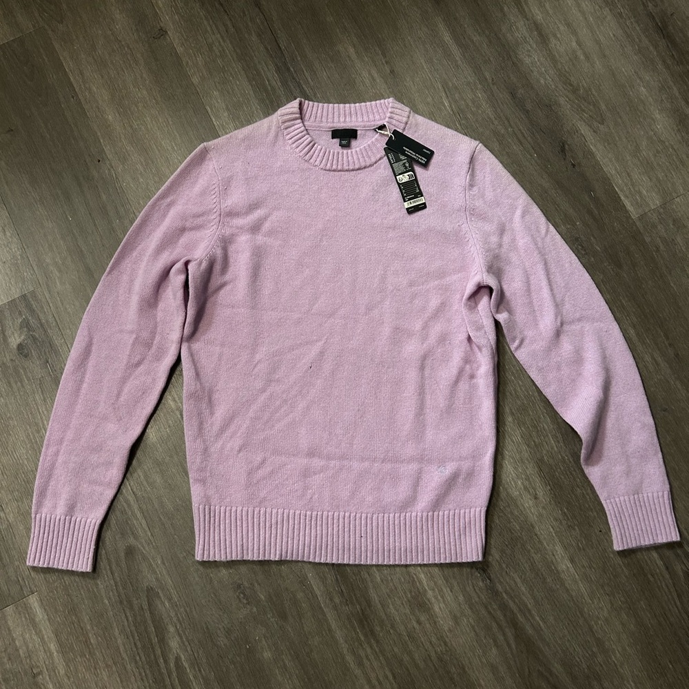 100% Cashmere Esprit Men's Light Purple Sweater - Washable